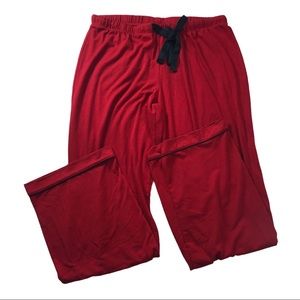 Gilligan & O’Malley 📌 size Medium red sleep pants with black tie